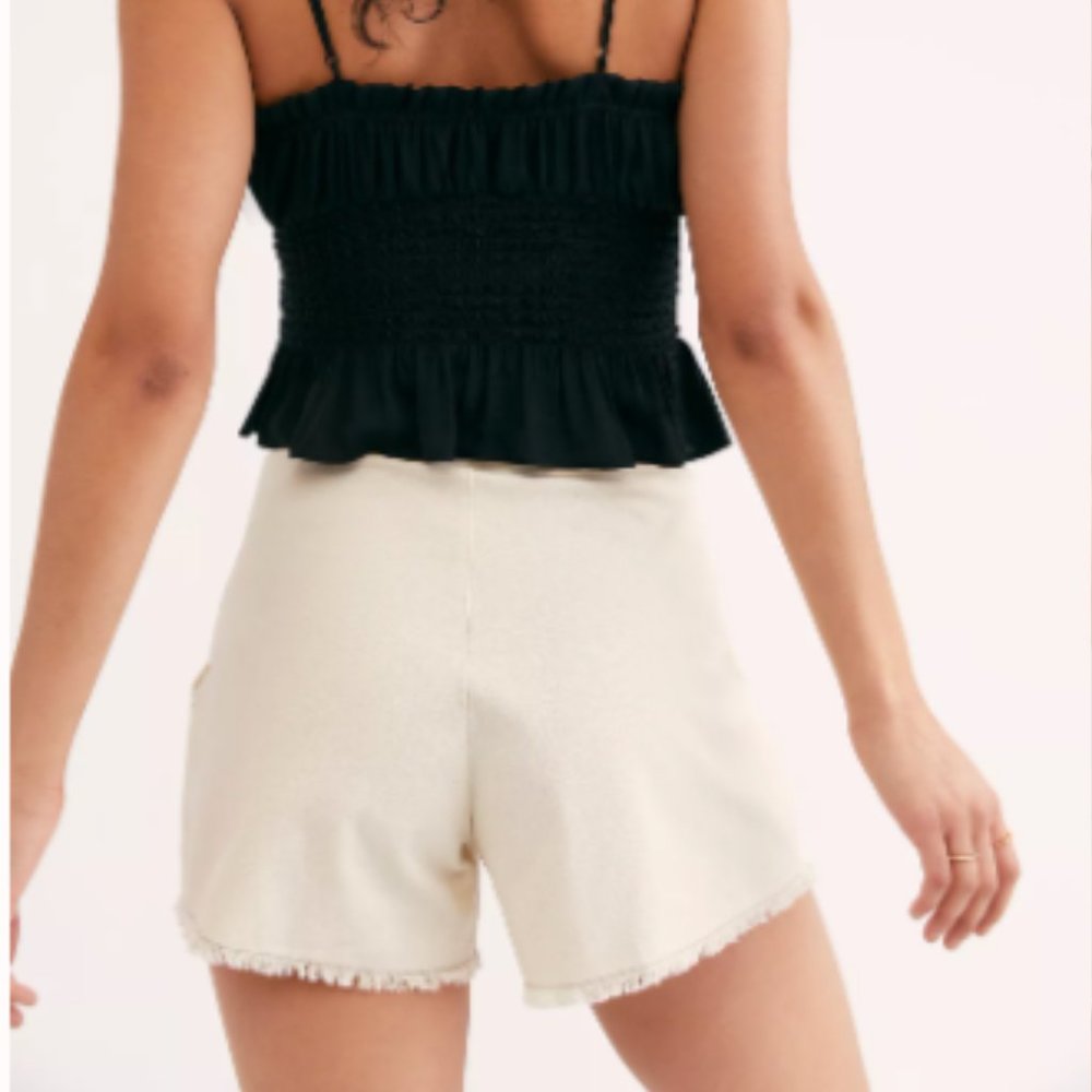 FREE PEOPLE One Penny Shorts Alabaster 10 - Picture 3 of 4